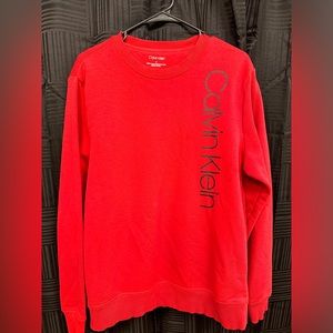 Red Calvin Klein Crewneck